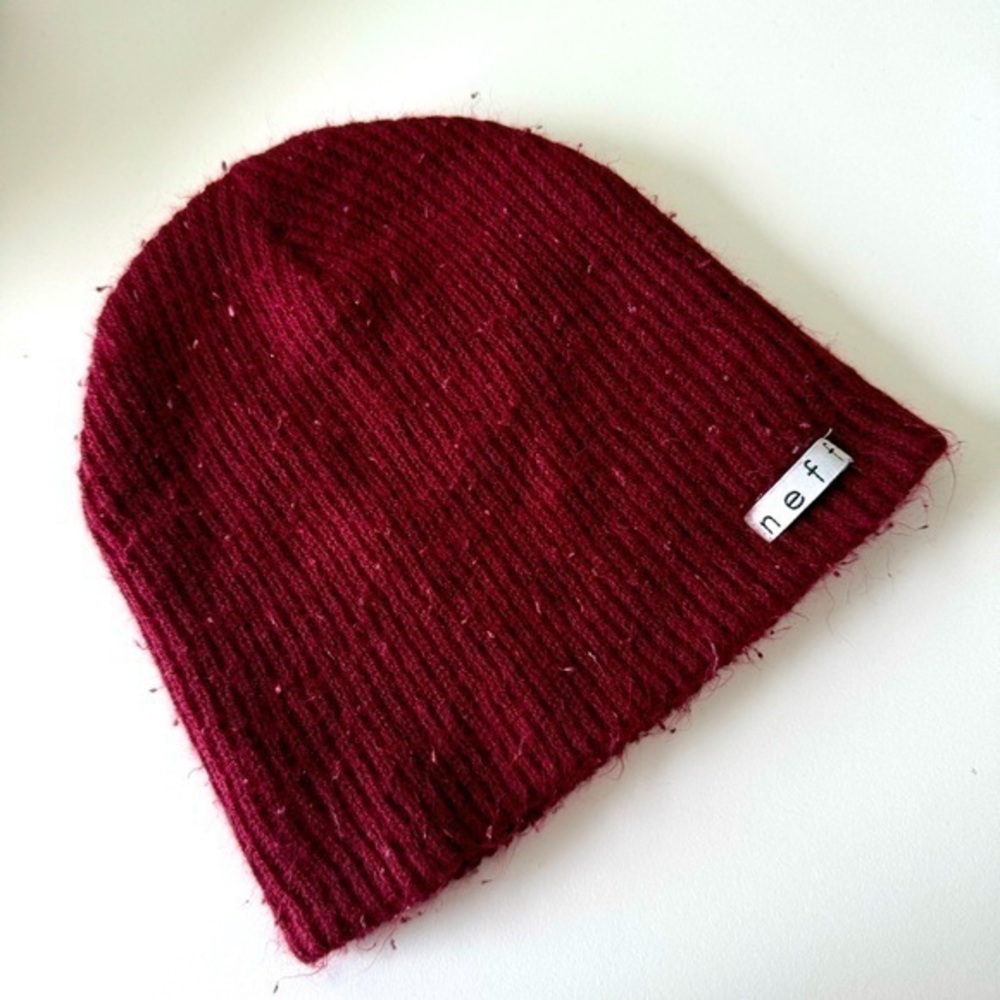 Neff Burgundy‎ Beanie Hat